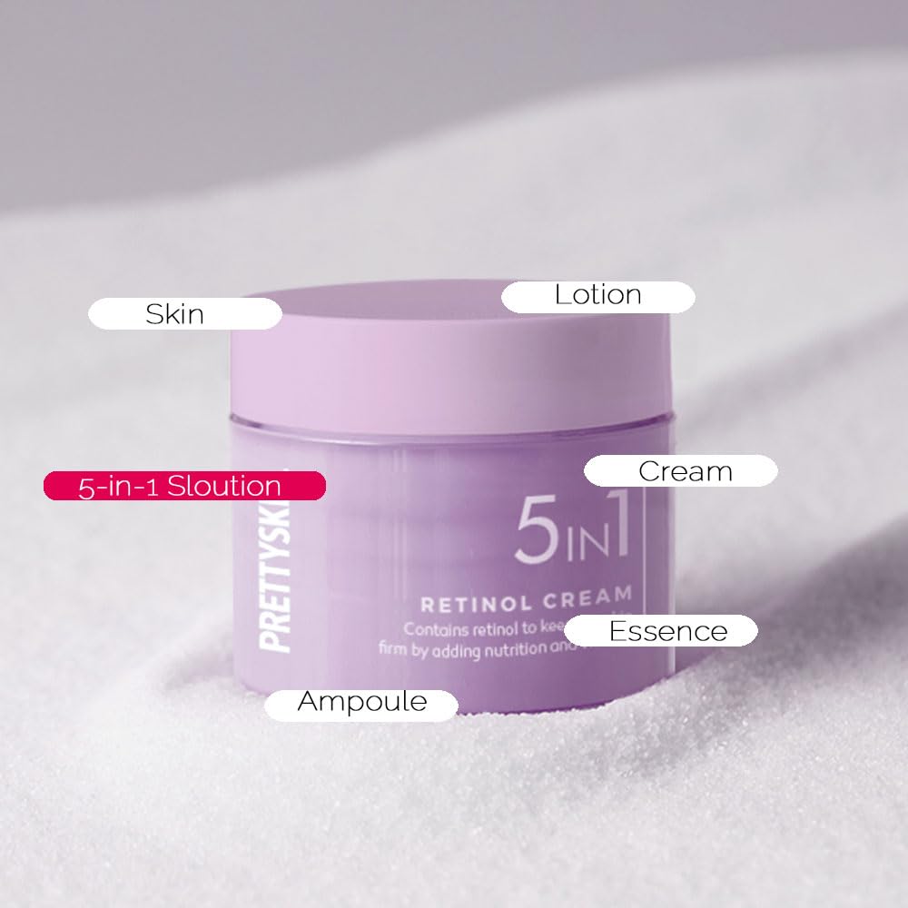 PRETTYSKIN - 5 In 1 Retinol Cream - 50ml