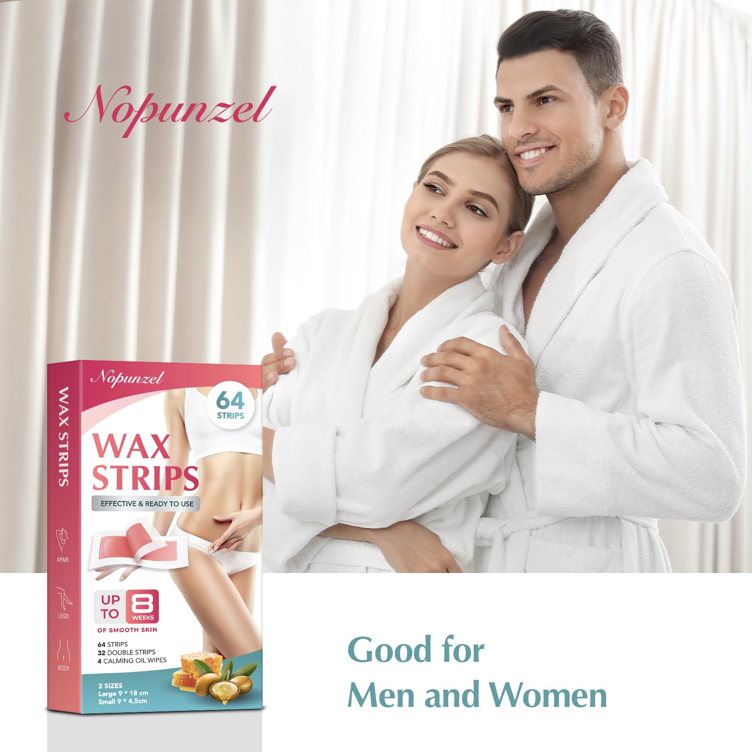 NOPUNZEL 64 Waxing Strips