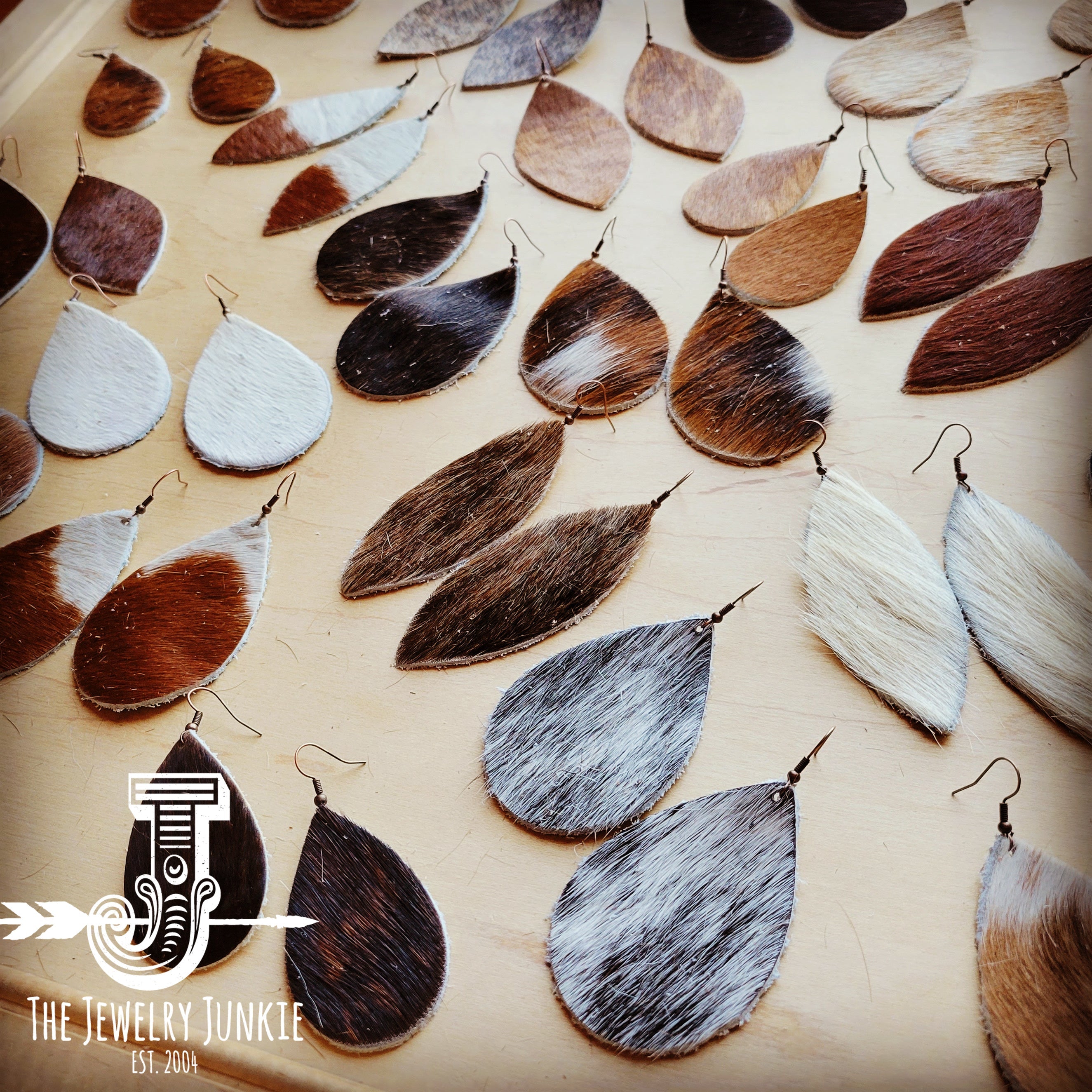 **Leather Earring Starter Pack-Hair-On-Hide-30 Pairs 208m