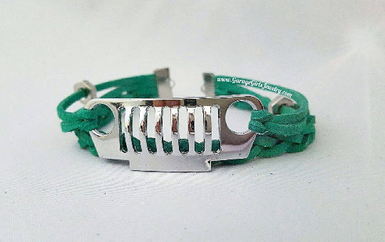 "It's a Jeep Thing" Grill Leather Bracelet