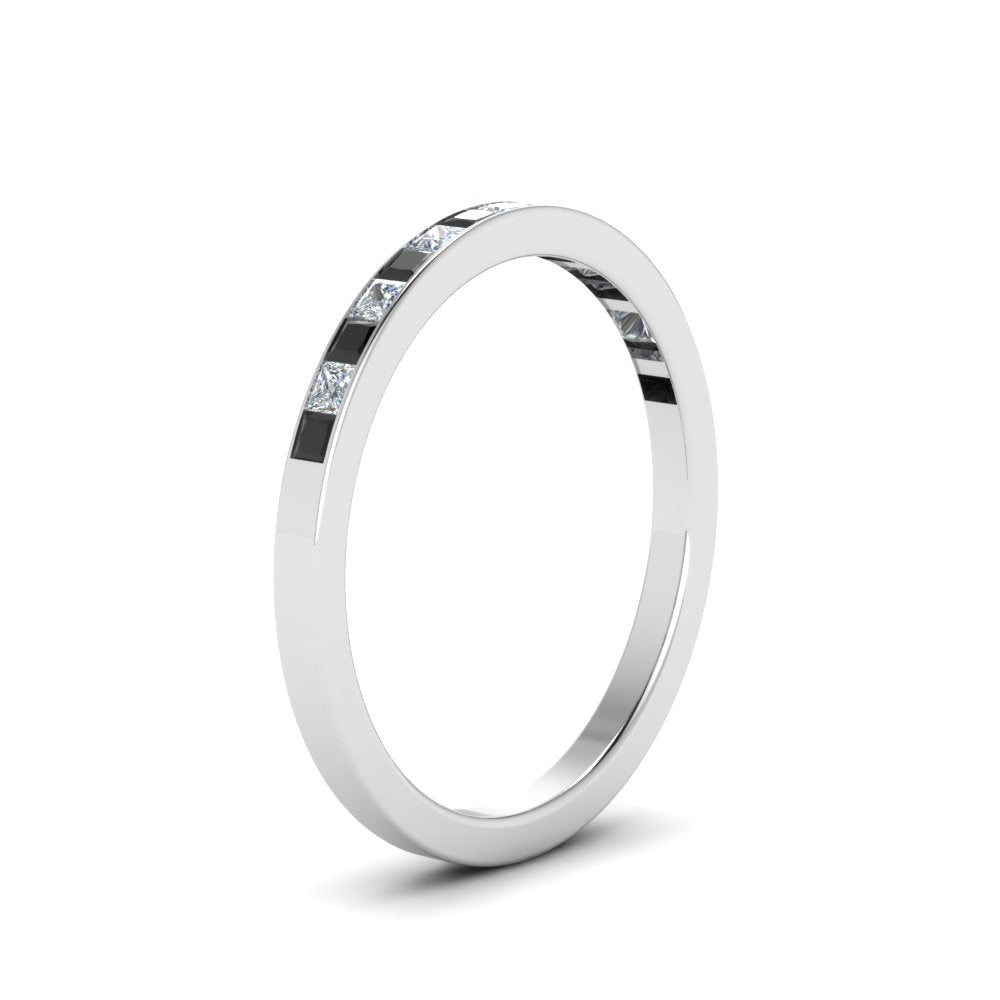 0.25 Ct. Princess Channel Wedding Band