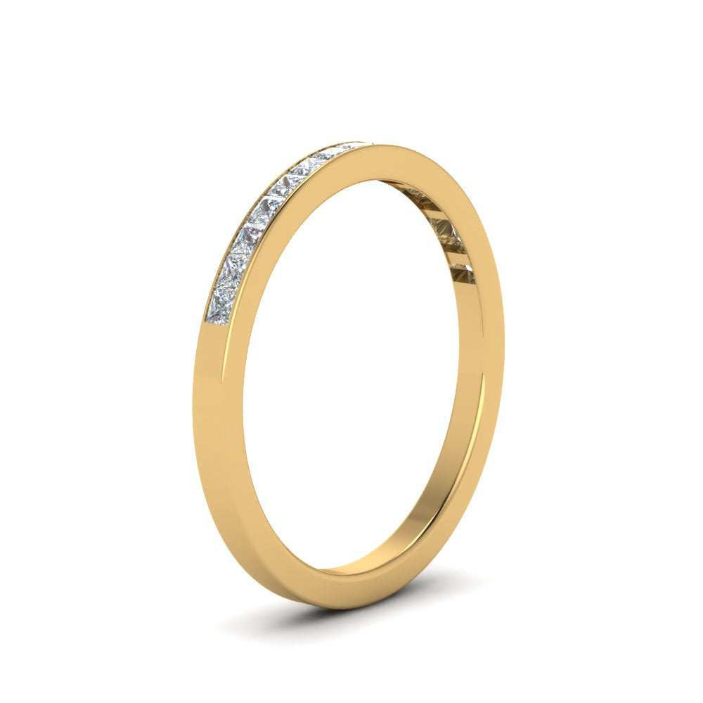 0.25 Ct. Princess Channel Wedding Band