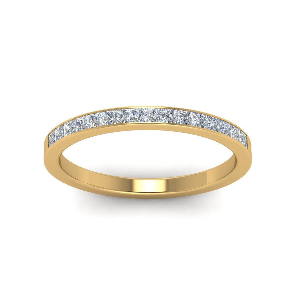 0.25 Ct. Princess Channel Wedding Band