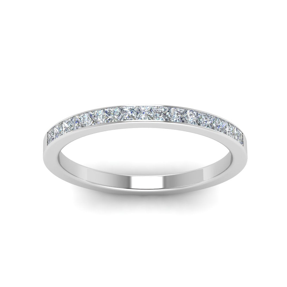 0.25 Ct. Princess Channel Wedding Band