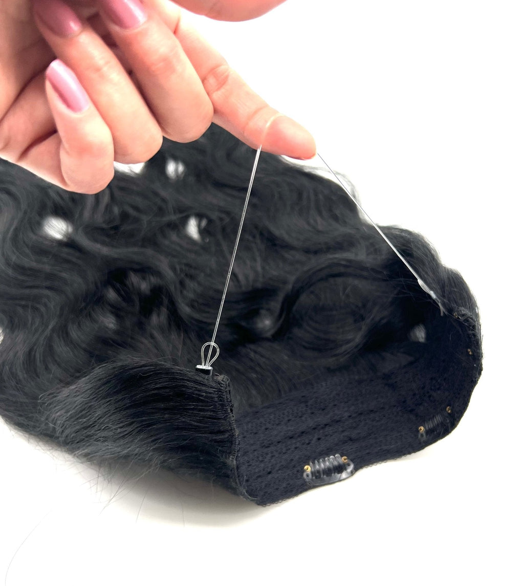 100% Human Hair Vip Brand BandX Halo  Body Wave 18'' with Clip