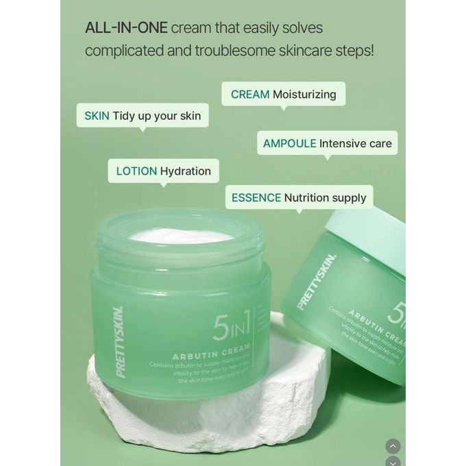 PRETTYSKIN - 5 In 1 Arbutin Cream - 50ml