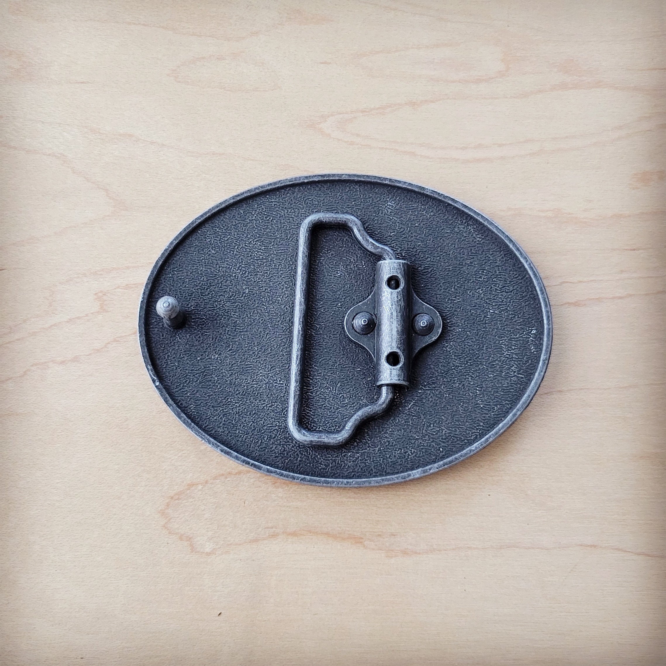 **Rope Edge Brown White Hide Leather Belt Buckle 907LL