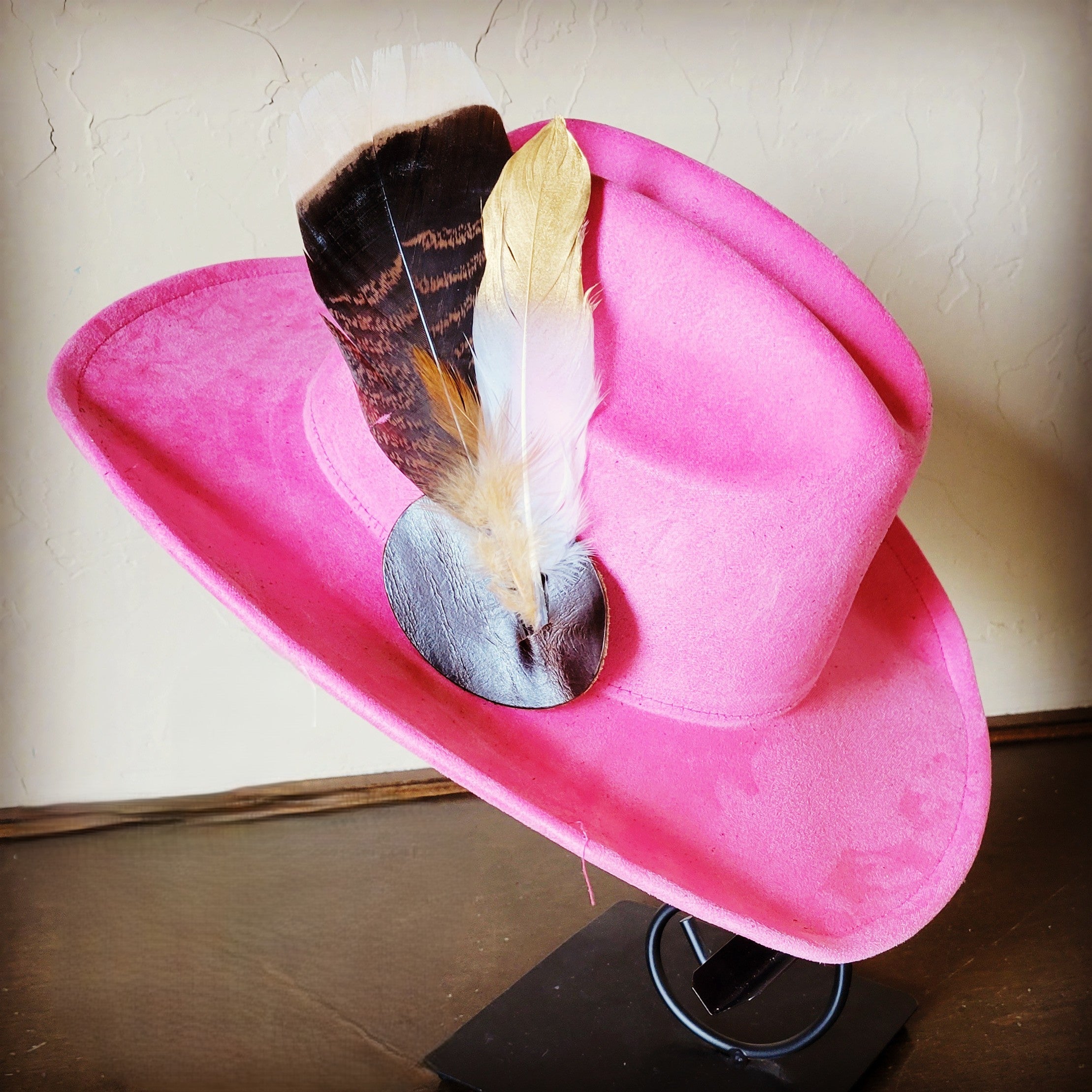 **Turkey & Gold Feather Hat Band (Band Only) 983s