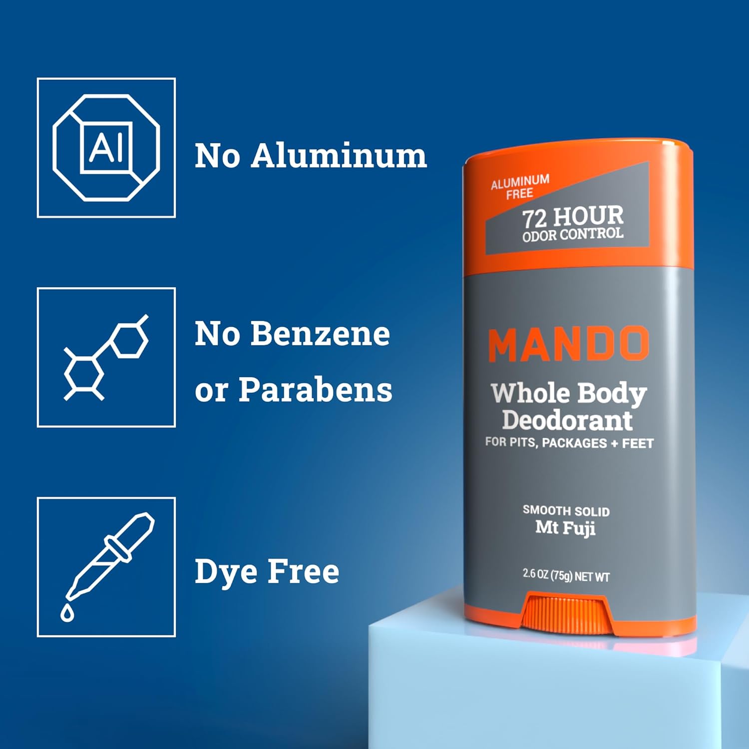 MANDO Whole Body Solid Deodorant Stick
