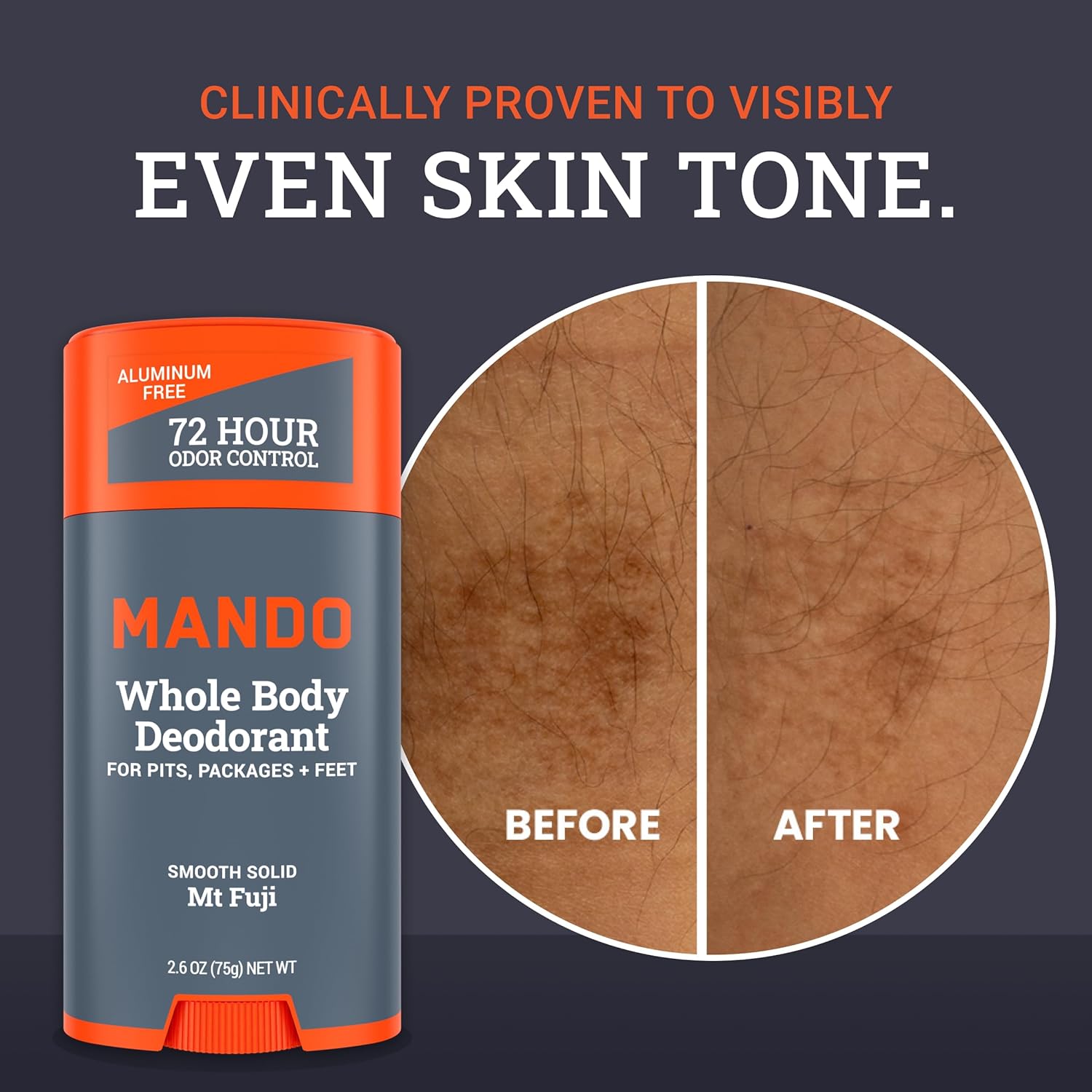 MANDO Whole Body Solid Deodorant Stick