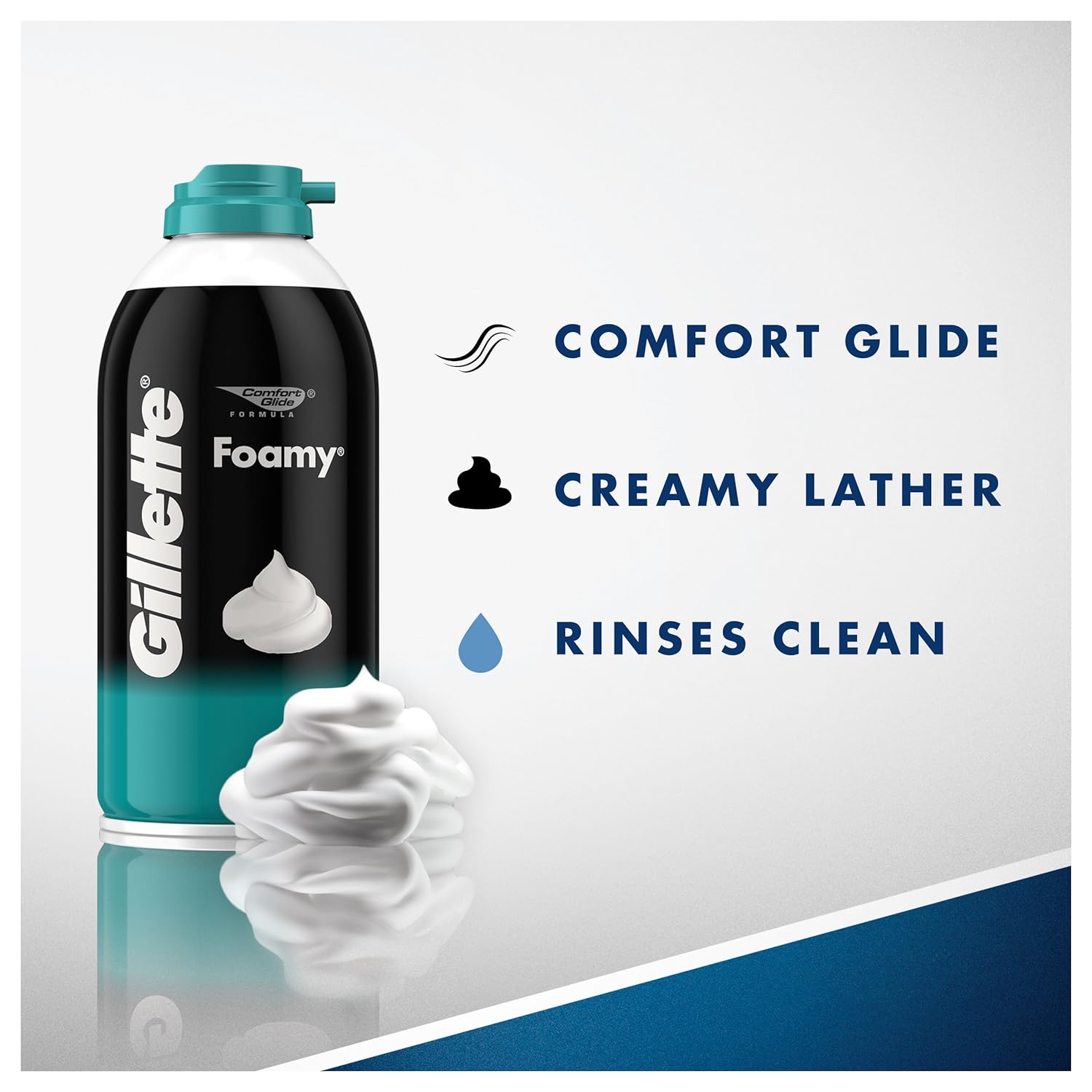 GILLETTE Foamy Sensitive Shave Foam - 11 oz