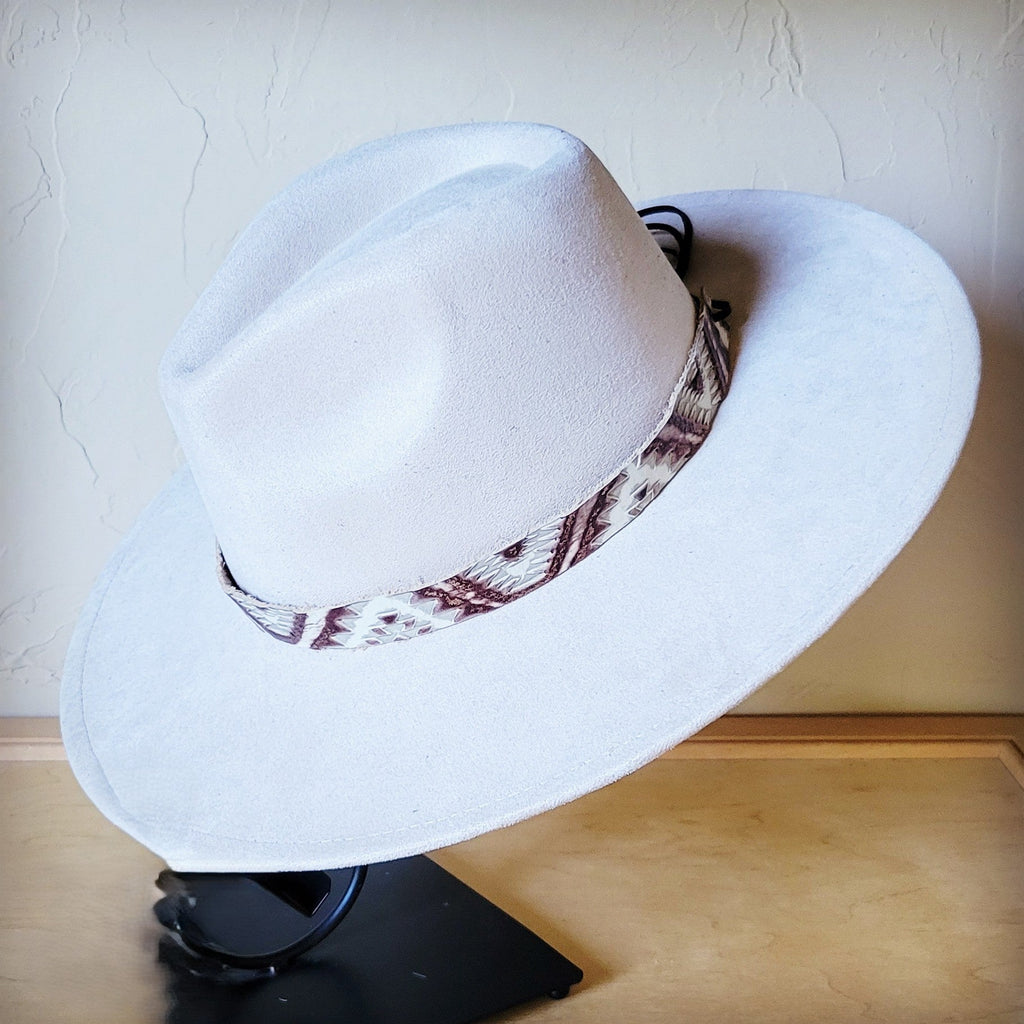 **Gold Aztec Embossed Leather Hat Band Only 951y