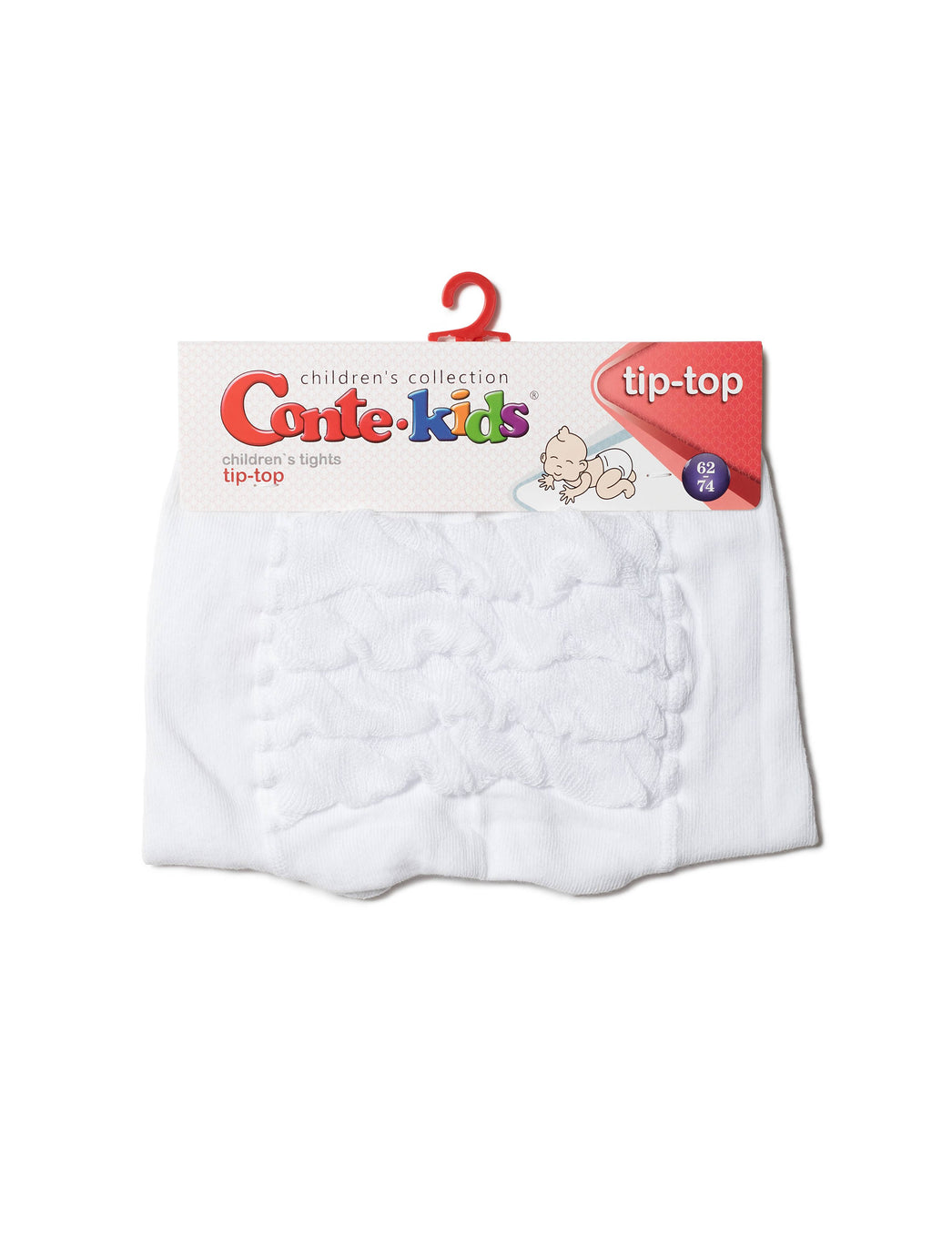 #19С-115СП(542) - Tip-Top Conte-Kids Classic Solid Cotton Tights For Girls 0/12m. & 12/24m.