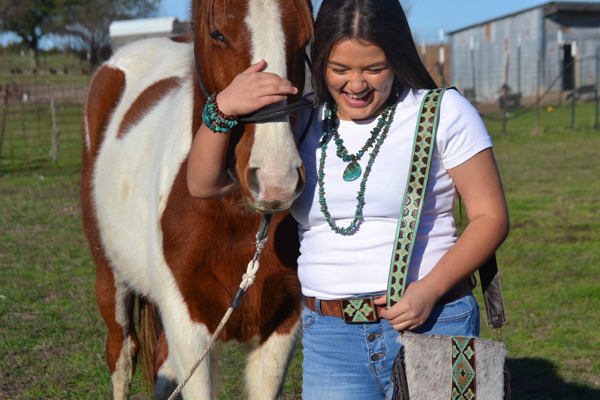 **Rectangle Navajo Leather Belt Buckle 901g