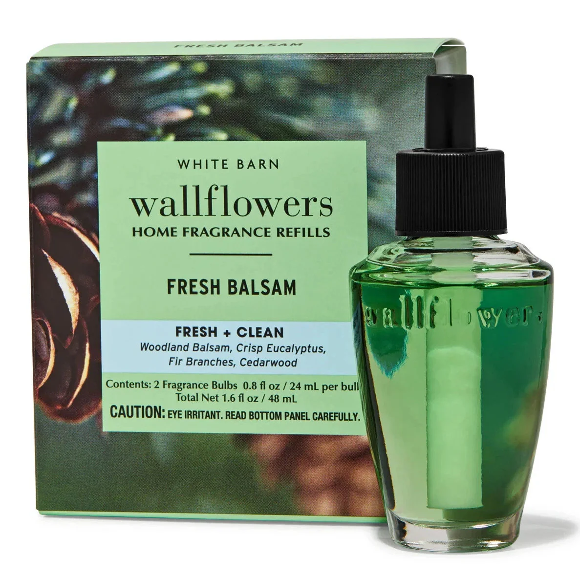 BATH & Body Works Fresh Balsam Wallflowers Oil Refill - 2 pack